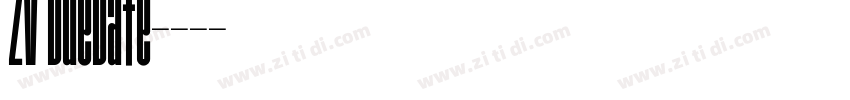 ZV DueDate字体转换